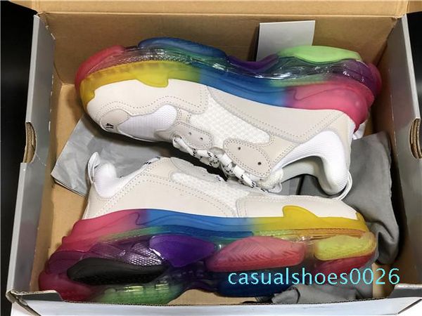 designer fashion triple s casual shoes men green triple s sneaker women leather low lace-up casual flat shoes clear sole c26, Black
designer fashion triple s casual shoes men green triple s sneaker women leather low lace-up casual flat shoes clear sole c26, Black