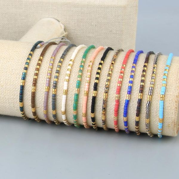10pcs/lot boho stacking friendship braided bracelet handmade beaded strand adjustable thin wristband bangle for women, Golden;silver
10pcs/lot boho stacking friendship braided bracelet handmade beaded strand adjustable thin wristband bangle for women, Golden;silver