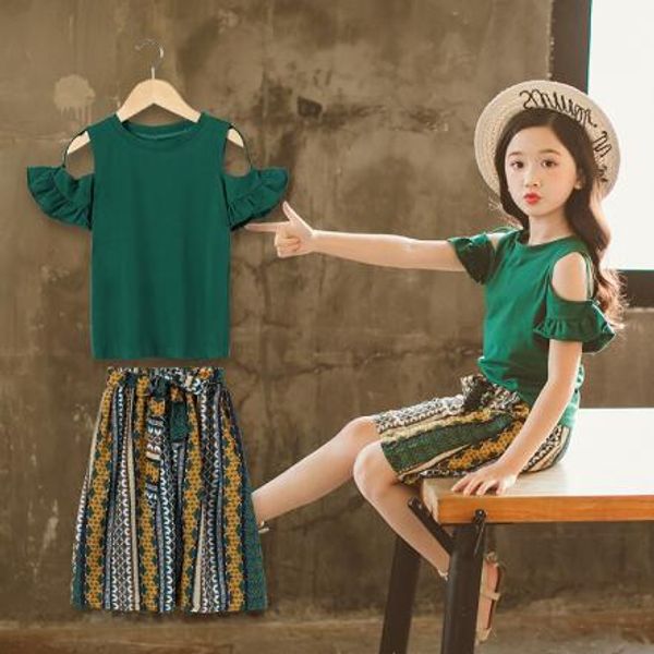 girls clothes sets kids summer clothing outfits children teens girls t-shirt with pants 2pcs suits, White
girls clothes sets kids summer clothing outfits children teens girls t-shirt with pants 2pcs suits, White