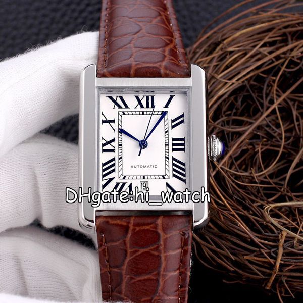 new solo wsta0029 automatic watch steel case white dial black roma mark blue hands watches brown leather mens womens hi_watch h03a1, Slivery;brown
new solo wsta0029 automatic watch steel case white dial black roma mark blue hands watches brown leather mens womens hi_watch h03a1, Slivery;brown