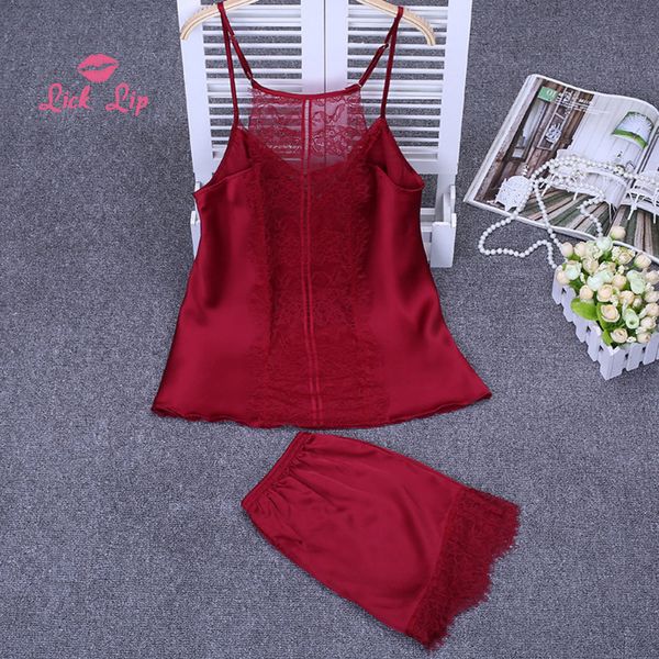 lick lip women spaghetti strap pajama sets satin lace patchwork nightsuits feminino summer shorts sleepwear lady swc5849-47, Blue;gray
lick lip women spaghetti strap pajama sets satin lace patchwork nightsuits feminino summer shorts sleepwear lady swc5849-47, Blue;gray