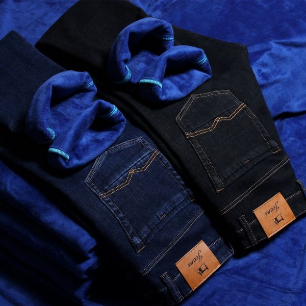 andrecarr man jeans brand 2018 winter fleece men skinny jeans smart casual thermal pants men skinny, Blue
andrecarr man jeans brand 2018 winter fleece men skinny jeans smart casual thermal pants men skinny, Blue