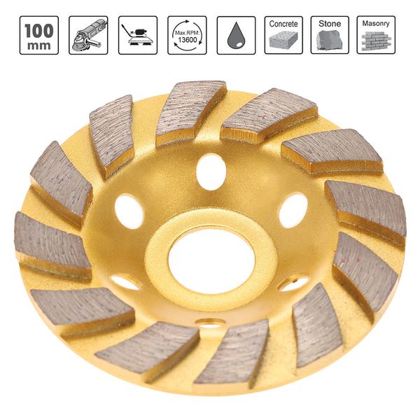 100mm 4" diamond segment grinding wheel disc bowl shape grinder cup concrete granite masonry stone ceramics terrazzo marble
100mm 4" diamond segment grinding wheel disc bowl shape grinder cup concrete granite masonry stone ceramics terrazzo marble
