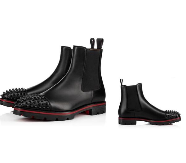 christmas gift melon spikes black calfskin leather lug sole men ankle boots man red bottom boot winter fashion booties
christmas gift melon spikes black calfskin leather lug sole men ankle boots man red bottom boot winter fashion booties
