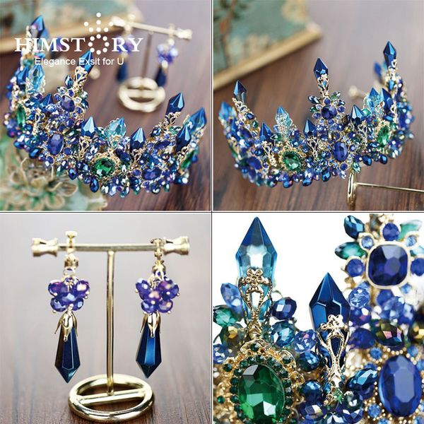 himstory luxury european designs crystal queen princess tiaras crown rhinestone diadem for bride wedding hair accessory, Golden;white 
himstory luxury european designs crystal queen princess tiaras crown rhinestone diadem for bride wedding hair accessory, Golden;white