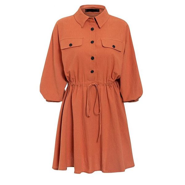 sale beige orange long sleeve mini dress women autumn cotton linen drawstring waist casual minimalist solid shirt dress, Black;gray
sale beige orange long sleeve mini dress women autumn cotton linen drawstring waist casual minimalist solid shirt dress, Black;gray
