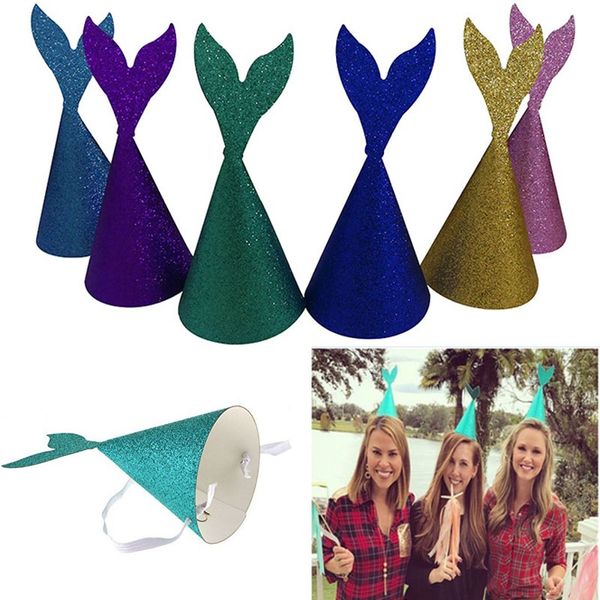 glitter mermaid tail hats headband wedding party horn cap crown for children headwear birthday paper caps xmas halloween gift fa2500
glitter mermaid tail hats headband wedding party horn cap crown for children headwear birthday paper caps xmas halloween gift fa2500