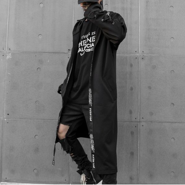 personality thin windbreaker male trend in the tide street cool dark system shawl loose coat stage long trench coat men, Tan;black
personality thin windbreaker male trend in the tide street cool dark system shawl loose coat stage long trench coat men, Tan;black