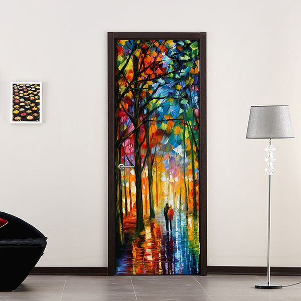 2pcs/set art decor home diy 3d door stickers - oil painting pattern for living room, office, l - 200x77cm
2pcs/set art decor home diy 3d door stickers - oil painting pattern for living room, office, l - 200x77cm