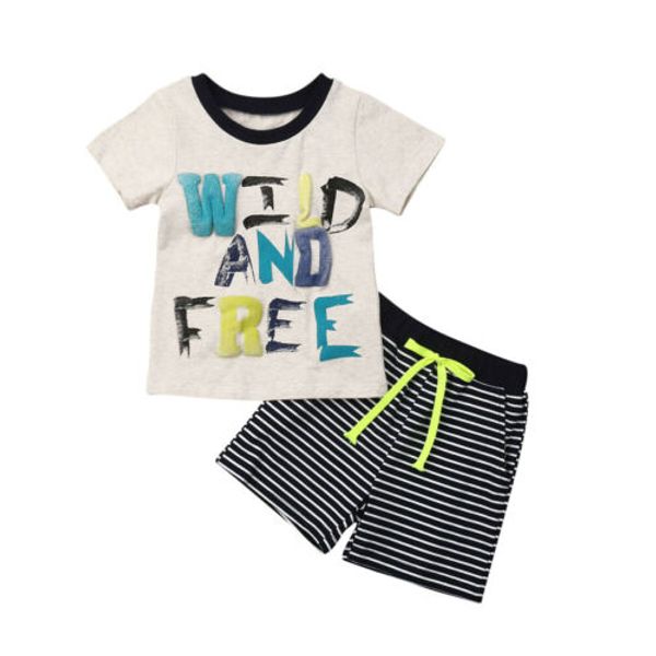 Baby Clothes Set 1-5Y Summer Baby Boy Short Sleeve T-shirt Tops Stripe Shorts Outfits Casual Clothes
Baby Clothes Set 1-5Y Summer Baby Boy Short Sleeve T-shirt Tops Stripe Shorts Outfits Casual Clothes