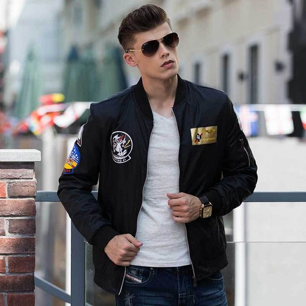 zogaa 2019 new autumn new men's clothing europe trend men's foreign trade flight suit fashion tide brand jacket, Black;brown
zogaa 2019 new autumn new men's clothing europe trend men's foreign trade flight suit fashion tide brand jacket, Black;brown