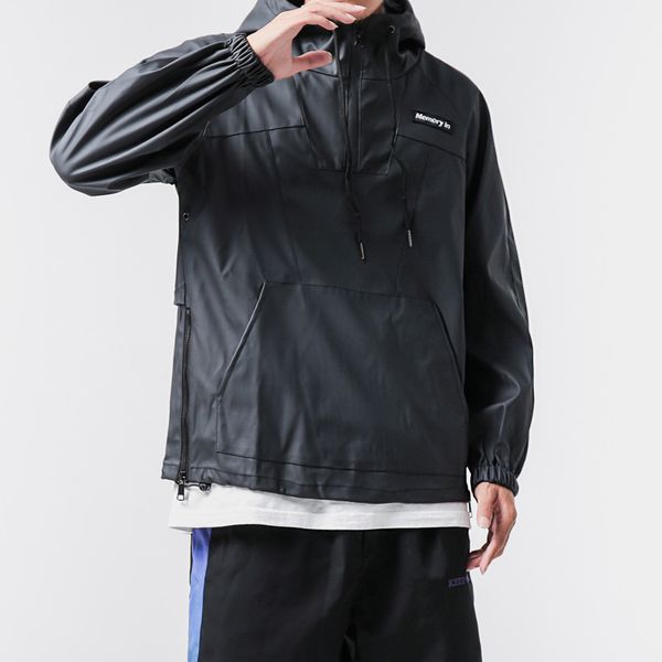 japan style plus size jacket men loose pullover men casual jackets front pocket faux leather windbreaker coats 5xl-m, Black;brown
japan style plus size jacket men loose pullover men casual jackets front pocket faux leather windbreaker coats 5xl-m, Black;brown