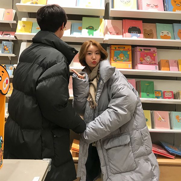 2019 winter new korean version of the trend of lapel loose harajuku long paragraph solid color casual couple coat, Black
2019 winter new korean version of the trend of lapel loose harajuku long paragraph solid color casual couple coat, Black