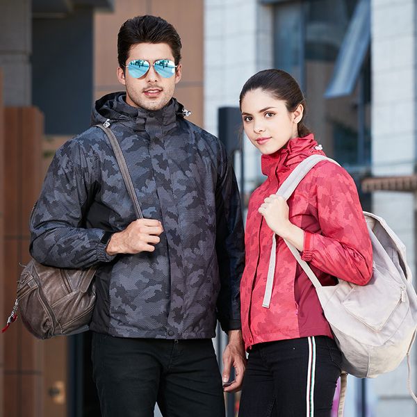 outdoor camouflage hiking jackets winter men women 3 in 1 two-piece set thick warm windbreaker windproof waterproof camping coat, Blue;black
outdoor camouflage hiking jackets winter men women 3 in 1 two-piece set thick warm windbreaker windproof waterproof camping coat, Blue;black