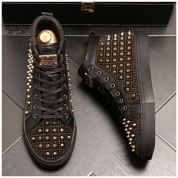 mens casual hip hop punk wear platform boots genuine leather rivet shoes lace up flat shoe stage ankle boot zapatos hombre botas, Black
mens casual hip hop punk wear platform boots genuine leather rivet shoes lace up flat shoe stage ankle boot zapatos hombre botas, Black