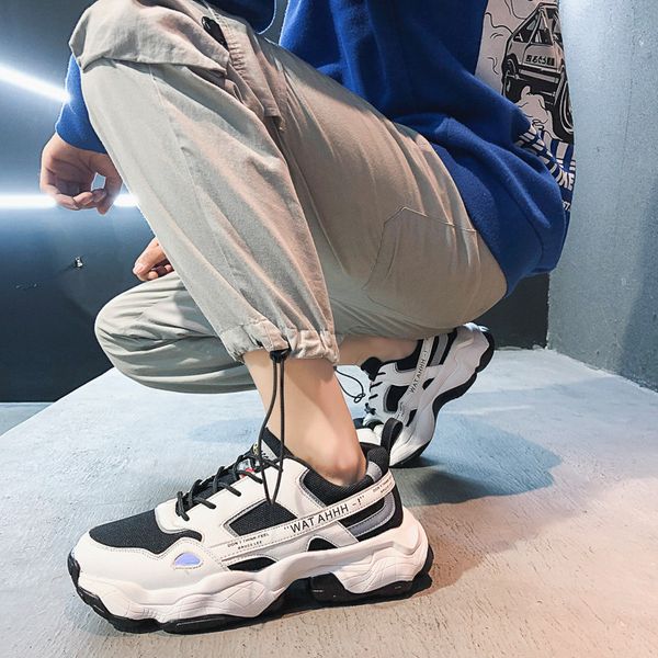 the new summer 2020 men's sports and leisure shoes tide running white wild ins daddy breathable mesh