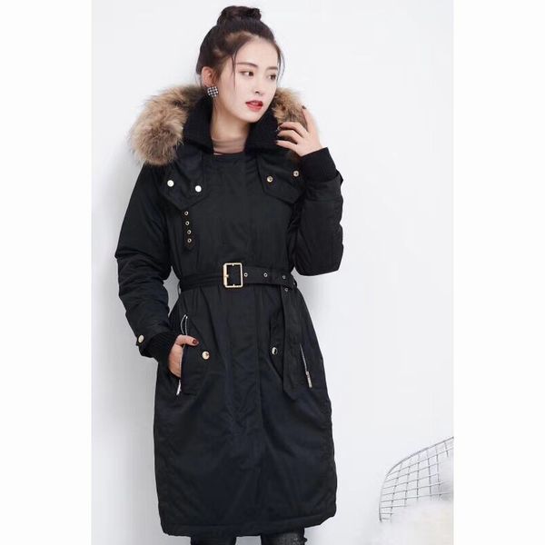 bbrt classic women down coat long winter coat down jacket female clothes real raccoon fur down coat, Black
bbrt classic women down coat long winter coat down jacket female clothes real raccoon fur down coat, Black