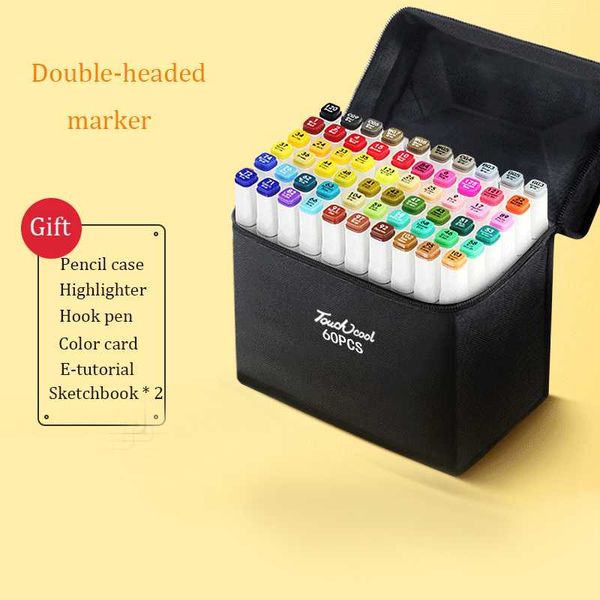 168colors art markers brush pen sketch alcohol based marker set dual head manga drawing pen student art supplies
168colors art markers brush pen sketch alcohol based marker set dual head manga drawing pen student art supplies