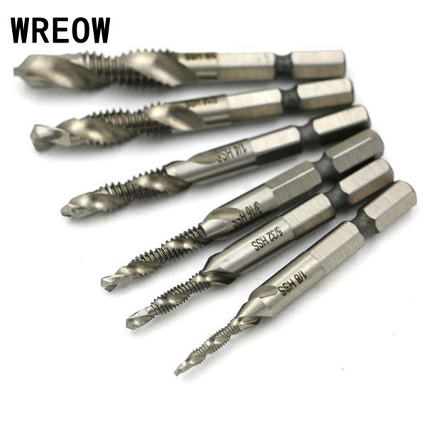 6pcs hss4341 hex shank spiral screw thread taps drill bits set hex tap drill bits metric/imperial spiral fluted machine screw
6pcs hss4341 hex shank spiral screw thread taps drill bits set hex tap drill bits metric/imperial spiral fluted machine screw