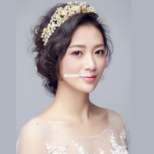 western wedding hair accessories jewelry handmade gold crystal pearl vine flower crown tiara baroque bride bridal headband headpieces 2017, Slivery;golden
western wedding hair accessories jewelry handmade gold crystal pearl vine flower crown tiara baroque bride bridal headband headpieces 2017, Slivery;golden