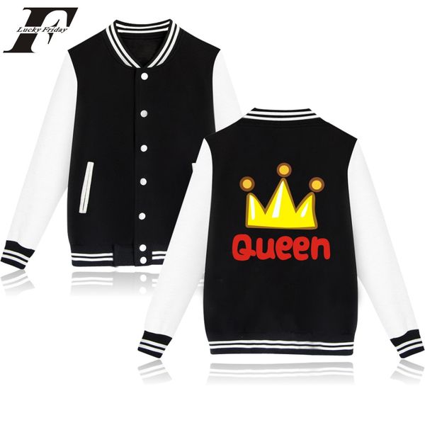 2017 king&queen winter baseball jacket bomber jacket men women funny jaquetas plus size female coat street wear casaco feminino, Black;brown
2017 king&queen winter baseball jacket bomber jacket men women funny jaquetas plus size female coat street wear casaco feminino, Black;brown