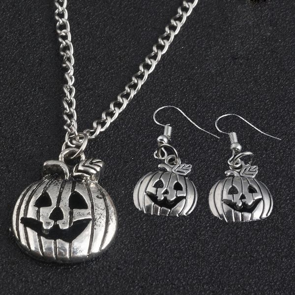 halloween smile face pumpkin skull christmas eve scared necklace hanging earrings european and american fever, Silver
halloween smile face pumpkin skull christmas eve scared necklace hanging earrings european and american fever, Silver