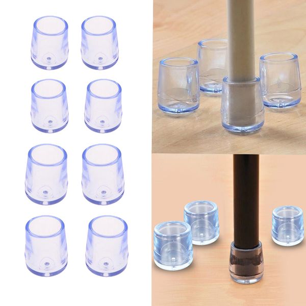 8pcs transparent round chair leg caps anti scratch furniture felt pads for table chair wear shoes protectors
8pcs transparent round chair leg caps anti scratch furniture felt pads for table chair wear shoes protectors