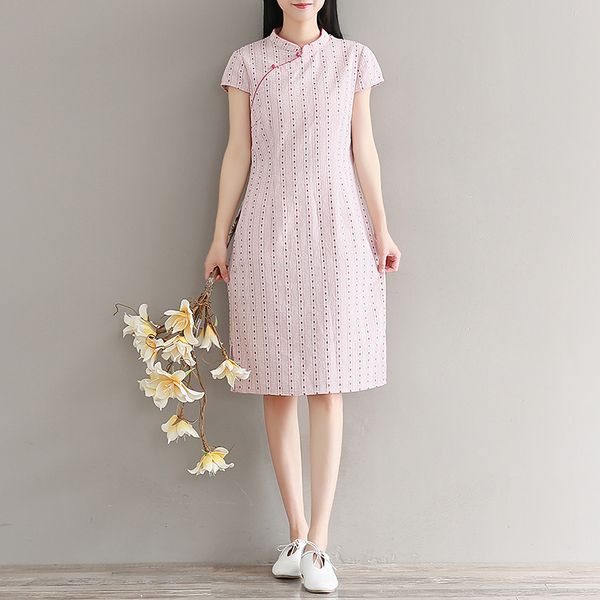 2019 chinese dress cheongsam qipao floral print vintage oriental styled dresses cotton and line chinese style modern cheongsam, Red
2019 chinese dress cheongsam qipao floral print vintage oriental styled dresses cotton and line chinese style modern cheongsam, Red