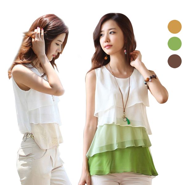 2019 new design multi-colors shirts for spring summer style flounce tiered round neck sleeveless shirt, White
2019 new design multi-colors shirts for spring summer style flounce tiered round neck sleeveless shirt, White