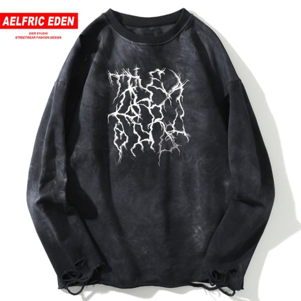 aelfric eden hip hop cobweb hole printed men sweatshirt 2019 autumn harajuku fashion streetwear casual cotton male pullover, Black
aelfric eden hip hop cobweb hole printed men sweatshirt 2019 autumn harajuku fashion streetwear casual cotton male pullover, Black