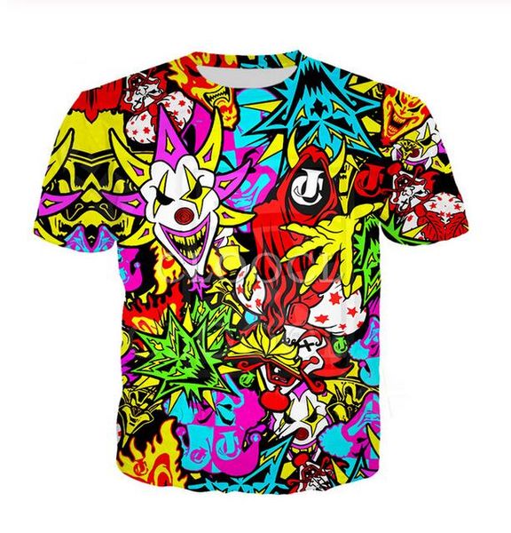 new fashion mens/womans insane clown posse t-shirt summer style funny 3d print casual t-shirt w0123, White;black
new fashion mens/womans insane clown posse t-shirt summer style funny 3d print casual t-shirt w0123, White;black