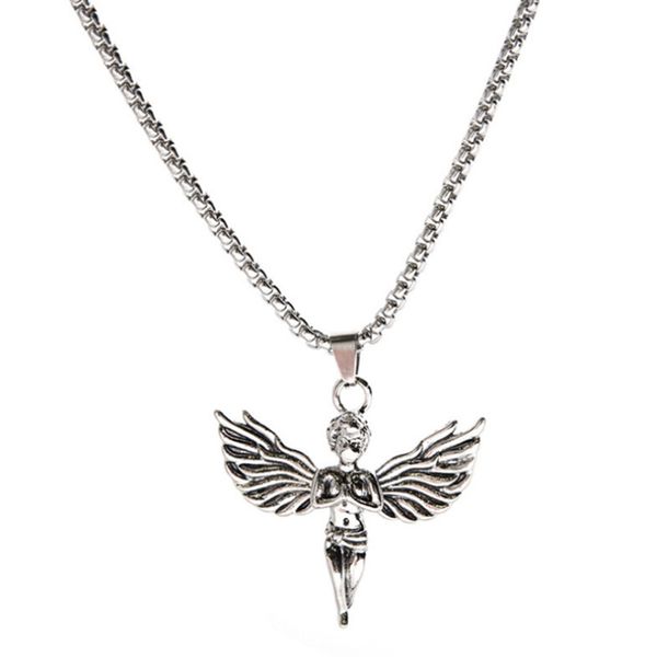 hip hop street angel pendant necklaces ice out bling retro wing cherub necklace pendant accessories for women men, Silver
hip hop street angel pendant necklaces ice out bling retro wing cherub necklace pendant accessories for women men, Silver