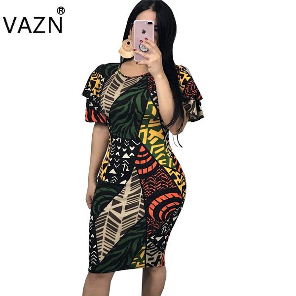VAZN Women 2018 Hot Sale High Quality Retro Print Women Dress Short Petal Sleeve Straight Summer Women Midi Dress Vestido 3520
VAZN Women 2018 Hot Sale High Quality Retro Print Women Dress Short Petal Sleeve Straight Summer Women Midi Dress Vestido 3520