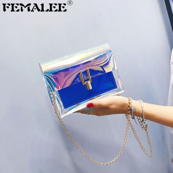 korean fashion women brand design small square shoulder bag clear laser chains crossbody messenger bags new female handbags
korean fashion women brand design small square shoulder bag clear laser chains crossbody messenger bags new female handbags