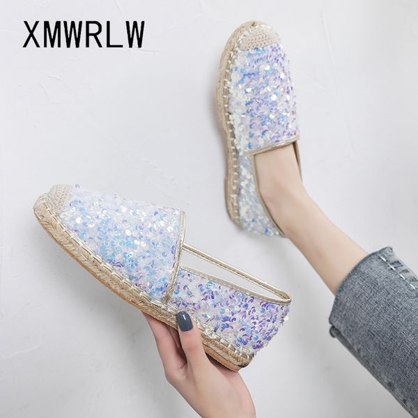 xmwrlw women's fisherman shoes fashion sequins slip on women loafers 2020 spring summer straw female loafers women summer shoes, Black
xmwrlw women's fisherman shoes fashion sequins slip on women loafers 2020 spring summer straw female loafers women summer shoes, Black