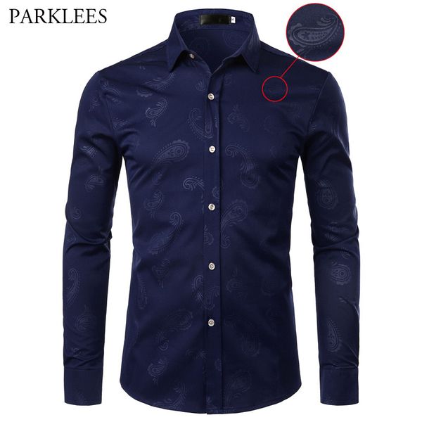 mens paisley shirt chemise homme 2020 spring long sleeve floral dress shirts men casual slim fit wedding party camisa masculina, White;black
mens paisley shirt chemise homme 2020 spring long sleeve floral dress shirts men casual slim fit wedding party camisa masculina, White;black