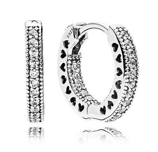 original 925 sterling silver earring women small hearts with crystal stud earrings for women wedding gift fashion jewelry, Golden
original 925 sterling silver earring women small hearts with crystal stud earrings for women wedding gift fashion jewelry, Golden