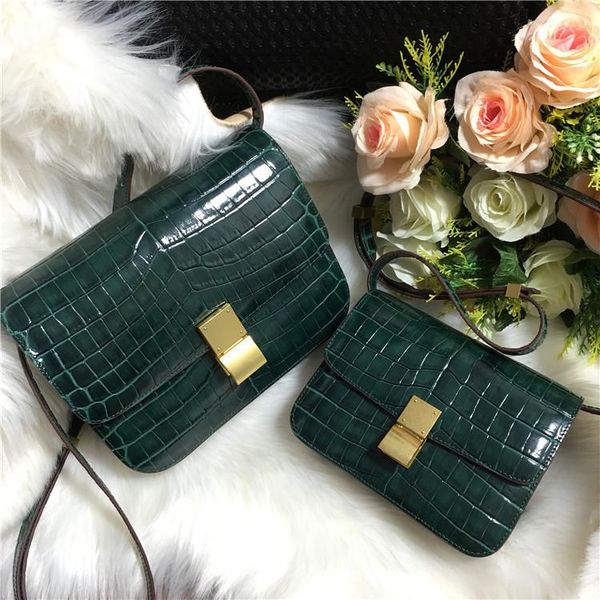 elegant2019 woman leather genuine crocodile grain bean curd box cowhide small square concise single shoulder span package
elegant2019 woman leather genuine crocodile grain bean curd box cowhide small square concise single shoulder span package