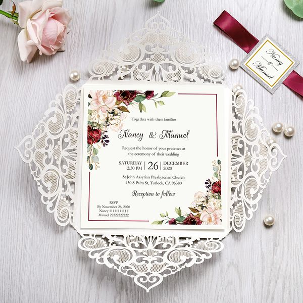 50pcs square щепка laser cut свадебные приглашения с конверт для свадьбы, девичника, партии оптовая
50pcs square щепка laser cut свадебные приглашения с конверт для свадьбы, девичника, партии оптовая