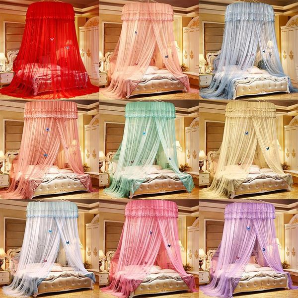 new designer bedding hanging dome palace mosquito net princess lace canopy bed curtain landing butterfly decoration 9 colors
new designer bedding hanging dome palace mosquito net princess lace canopy bed curtain landing butterfly decoration 9 colors