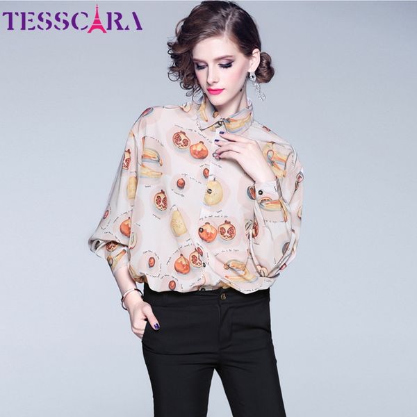tesscara women spring fashion print blouse shirt female elegant chiffon r party chemise casual womens blouses, White
tesscara women spring fashion print blouse shirt female elegant chiffon r party chemise casual womens blouses, White