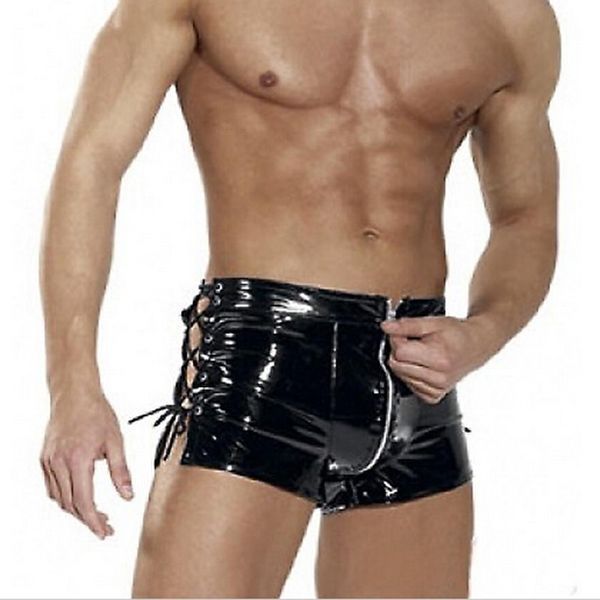 men wild pvc faux leather zipper open short erotic jockstrap bandage pants wetlook clubwear jockstrap fetish gay wear fx22, Black;white
men wild pvc faux leather zipper open short erotic jockstrap bandage pants wetlook clubwear jockstrap fetish gay wear fx22, Black;white