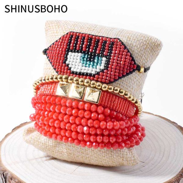 miyuki bracelet women turkish evil eye jewelry red crystal pulsera gold link bracelets bileklik handmade rivet bijoux, Golden;silver
miyuki bracelet women turkish evil eye jewelry red crystal pulsera gold link bracelets bileklik handmade rivet bijoux, Golden;silver