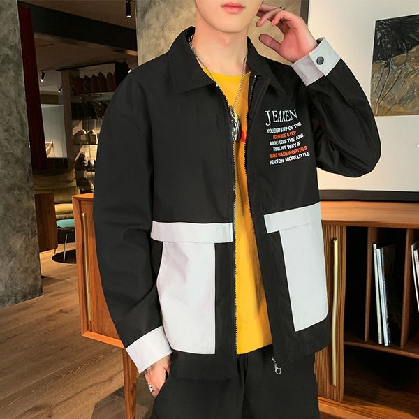 men bomber jacket thin slim long sleeve baseball jackets windbreaker zipper patchwork jacket male outwear brand clothing by158, Black;brown
men bomber jacket thin slim long sleeve baseball jackets windbreaker zipper patchwork jacket male outwear brand clothing by158, Black;brown
