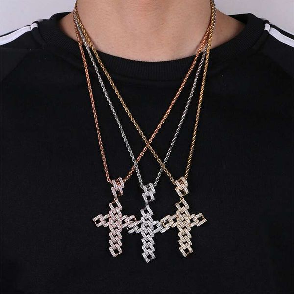 hip hop diamonds big cross pendant necklaces for men women luxury christian pendants 18k gold plated copper zircons chain necklace 3 colors, Silver
hip hop diamonds big cross pendant necklaces for men women luxury christian pendants 18k gold plated copper zircons chain necklace 3 colors, Silver