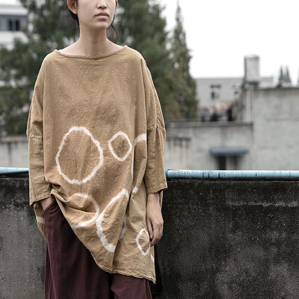 johnature женщины весна урожай хлопка белье футболки tie dye 2020 весна новые оригинальные сыпучие женская одежда в китайском стиле t-shirt, White
johnature женщины весна урожай хлопка белье футболки tie dye 2020 весна новые оригинальные сыпучие женская одежда в китайском стиле t-shirt, White