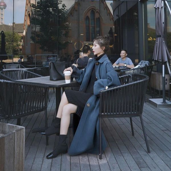casual women solid single-breasted woolen coat female windbreaker long jackets korean wool coat oversized overcoats, Black
casual women solid single-breasted woolen coat female windbreaker long jackets korean wool coat oversized overcoats, Black