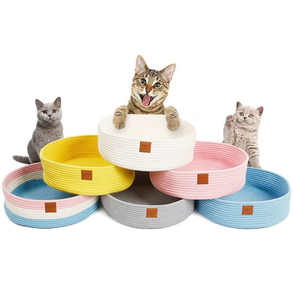 cat beds supplies cotton thread handmade cat bed pet nest cat scratch board grinding claw multifunctional summer cute mattress
cat beds supplies cotton thread handmade cat bed pet nest cat scratch board grinding claw multifunctional summer cute mattress