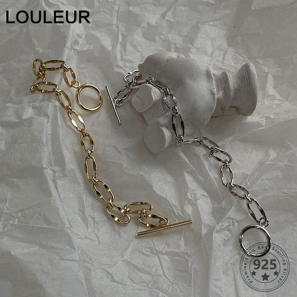 louleur sterling 925 silver fashion wide chain bracelets thick o t button minimalist bracelets for women fine 925 silver jewelry, Black
louleur sterling 925 silver fashion wide chain bracelets thick o t button minimalist bracelets for women fine 925 silver jewelry, Black