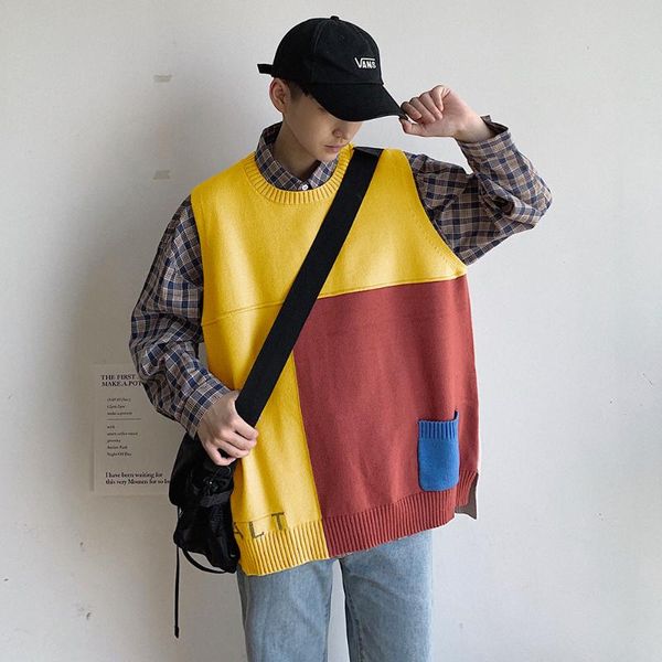 2019 men's fashion trend coats round neck sleeveless sweater vest lovers male pullover black/yellow color knitting vest m-2xl, Black;white
2019 men's fashion trend coats round neck sleeveless sweater vest lovers male pullover black/yellow color knitting vest m-2xl, Black;white